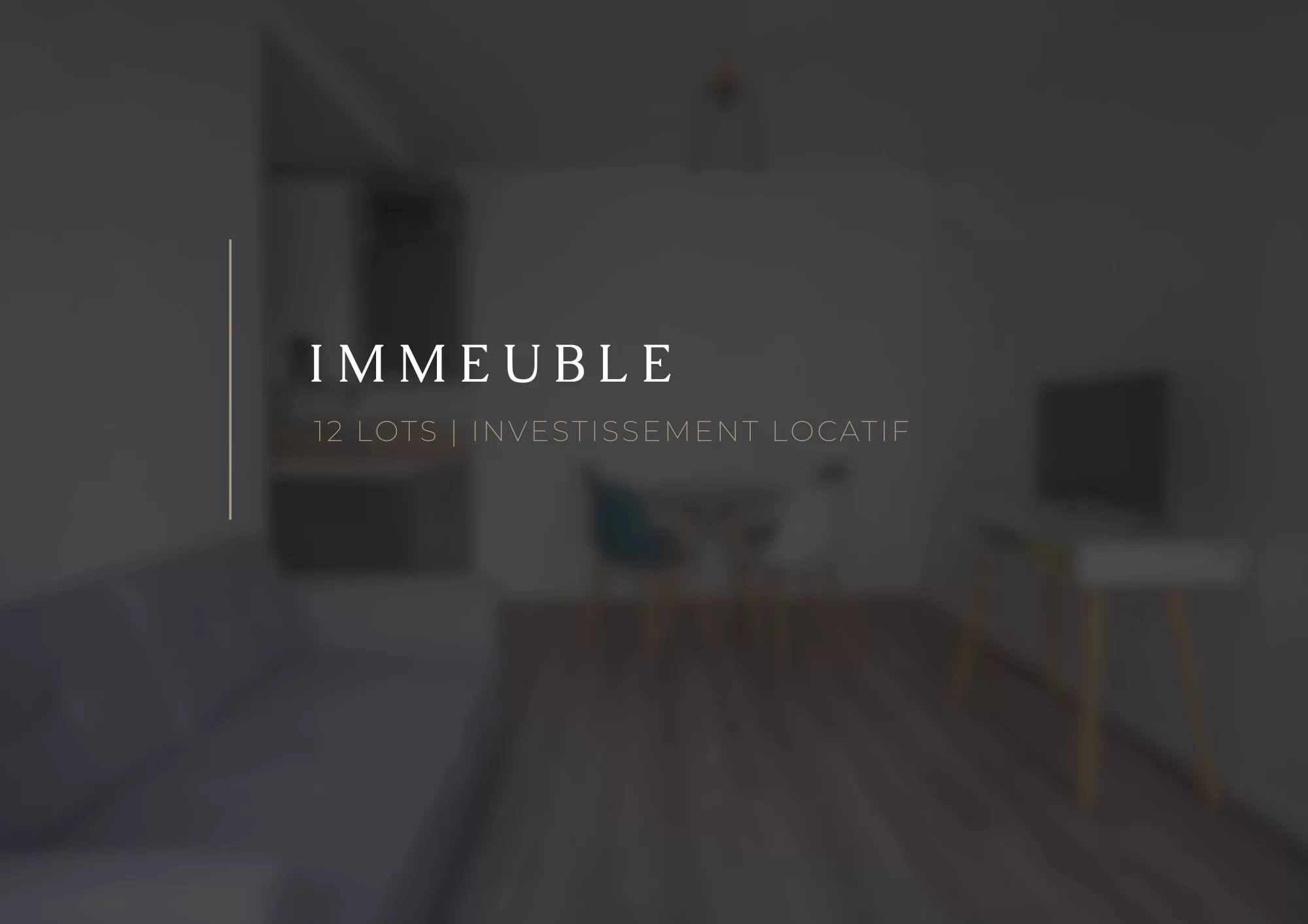 QUARTIER TRIBUNAL - IMMEUBLE 12 LOTS - 379m2